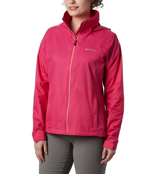 Columbia Switchback III Rain Jacket Pink For Women's NZ68375 New Zealand